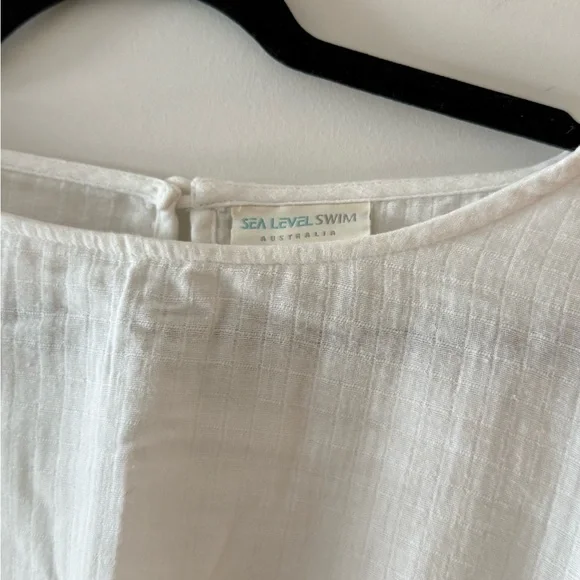 Sea Level Swim Australia Eco-Cotton Cropped Blouse - Picture 5 of 9
